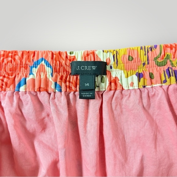 J.Crew Medium Women Wrap Top Vibrant Paisley Multicolor Cropped V-neck Top Skirt - Picture 5 of 11